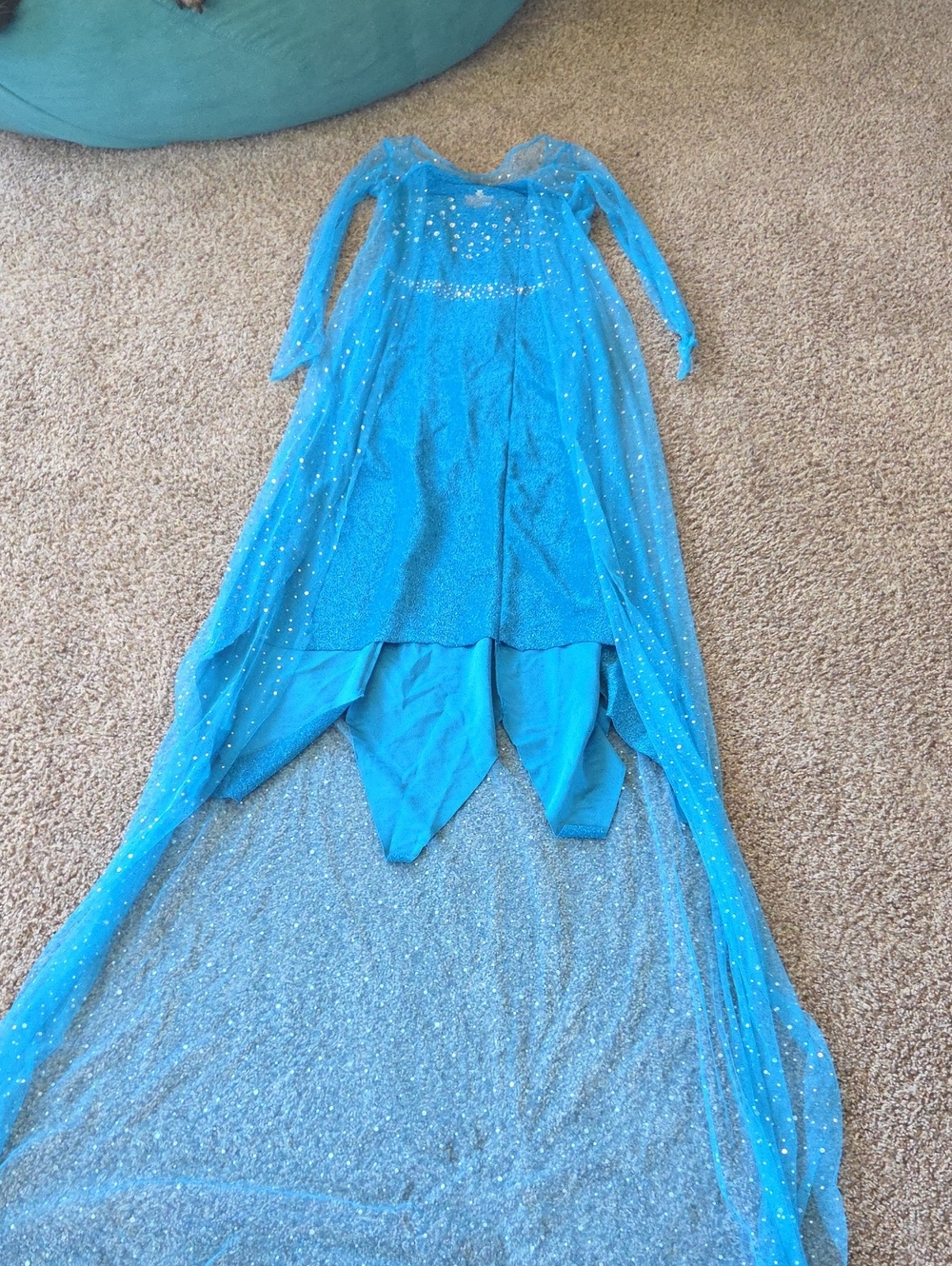 ELSA Sparkling Blue Princess Costume Dress